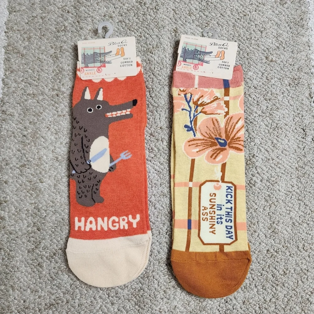 Blue Q Novelty Ankle Sock Bundle
